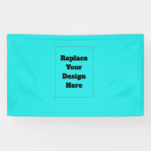 Maak je eigen cyaan spandoek (Horizontaal)
