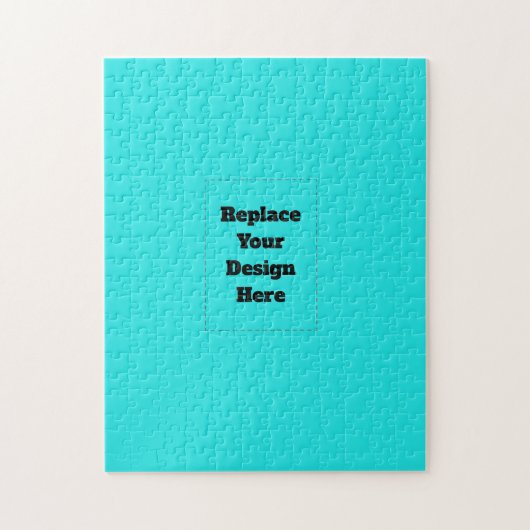 Maak je eigen cyan legpuzzel (Verticaal)