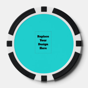 Maak je eigen cyan poker chips