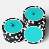 Maak je eigen cyan poker chips (Opstapeling)