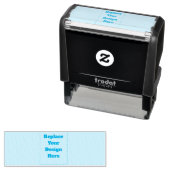 Maak je eigen cyan  zelfinktende stempel (In situ)