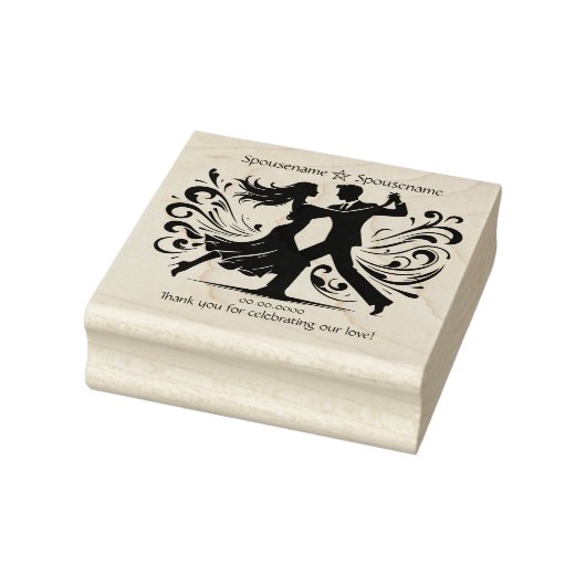 Maak Je Eigen Dansend Paar Handfasting Bedankt Rubberstempel (Stempel)