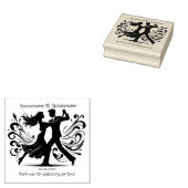 Maak Je Eigen Dansend Paar Handfasting Bedankt Rubberstempel (Gestempeld)