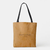 Maak je eigen Dante Faux Finish Tote Bag (Achterkant)