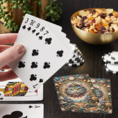 Maak Je Eigen Dapper Whimsical Cheshire Cat Pokerkaarten (Insitu)