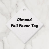 Maak Je Eigen Diamant Bedankjes Labels (Achterkant)