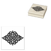 Maak je eigen diamantvormige Keltische knoop Rubberstempel (Gestempeld)