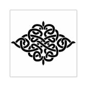 Maak je eigen diamantvormige Keltische knoop Rubberstempel (Afrduk)