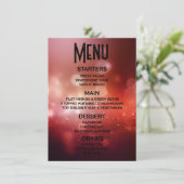 Maak Je Eigen Diep Rode Bokeh Menu (Staand voorkant)