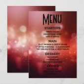 Maak Je Eigen Diep Rode Bokeh Menu (Voorkant / Achterkant)