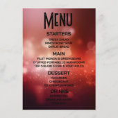 Maak Je Eigen Dieprode Bokeh Menu (Voorkant)