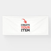 MAAK-JE-EIGEN DIY Aangepast ontwerp uploadbare vin Spandoek (Horizontaal)