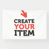 MAAK-JE-EIGEN DIY Aangepast ontwerp uploadbare vin Spandoek (Horizontaal)