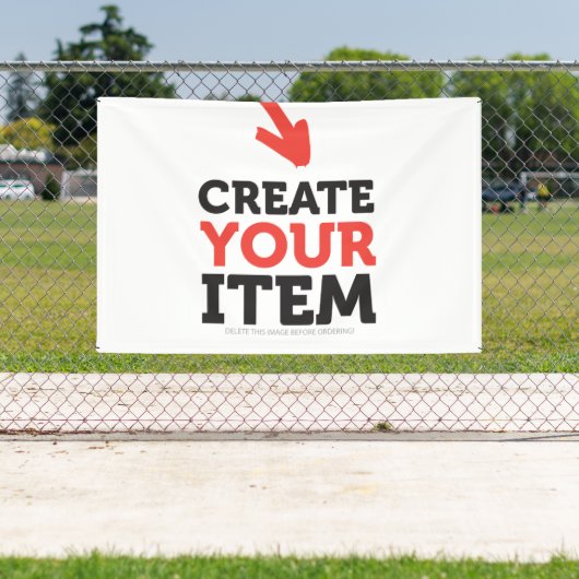MAAK-JE-EIGEN DIY Aangepast ontwerp uploadbare vin Spandoek (Insitu)