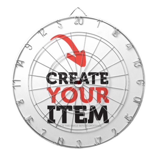 MAAK-JE-EIGEN DIY Aangepast ontwerp uploaden Dartbord (Voorkant)