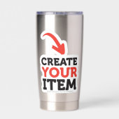 MAAK-JE-EIGEN DIY Aangepast ontwerp uploaden Geïsoleerde Drinkbeker (Achterkant)