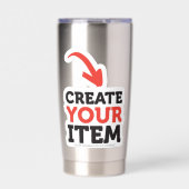 MAAK-JE-EIGEN DIY Aangepast ontwerp uploaden Geïsoleerde Drinkbeker (Voorkant)