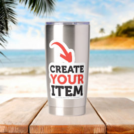 MAAK-JE-EIGEN DIY Aangepast ontwerp uploaden Geïsoleerde Drinkbeker