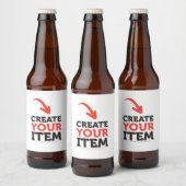 MAAK-JE-EIGEN DIY Aangepast Upload je ontwerp Bier Etiket (Flessen)