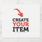 MAAK-JE-EIGEN DIY Aangepast Upload je ontwerp Bier Etiket (Enkel label)
