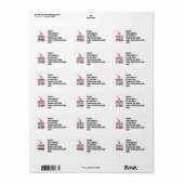 MAAK-JE-EIGEN DIY Aangepast Upload je ontwerp Etiket (Full Sheet)