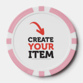 MAAK-JE-EIGEN DIY Aangepast upload je ontwerp Poker Chips (Voorkant)