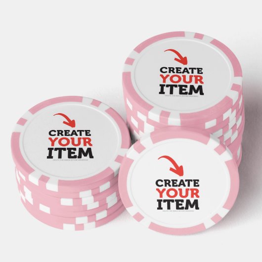 MAAK-JE-EIGEN DIY Aangepast upload je ontwerp Poker Chips (Opstapeling)