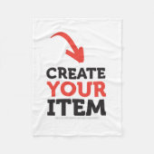 MAAK-JE-EIGEN DIY Aangepaste upload je ontwerp hon Fleece Deken (Voorkant)