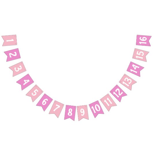 MAAK-JE-EIGEN DIY Aangepaste upload ontwerp roze t Vlaggetjes (Alle)