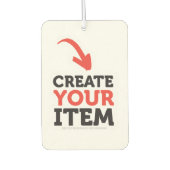 MAAK-JE-EIGEN DIY Aangepaste upload van je ontwerp Luchtverfrisser (Voorkant)
