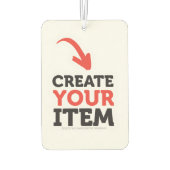 MAAK-JE-EIGEN DIY Aangepaste upload van je ontwerp Luchtverfrisser (Achterkant)