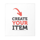 MAAK-JE-EIGEN DIY Aangepaste upload van je ontwerp Notitieblok (Voorkant)