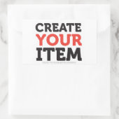 MAAK-JE-EIGEN DIY Aangepaste upload van je ontwerp Rechthoekige Sticker (Tas)