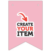 MAAK-JE-EIGEN DIY Aangepaste upload van je ontwerp Vlaggetjes (Tweede vlag)