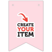 MAAK-JE-EIGEN DIY Aangepaste upload van je ontwerp Vlaggetjes (Derde vlag)