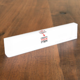 MAAK-JE-EIGEN DIY Aangepaste upload van jouw ontwe Naambordje