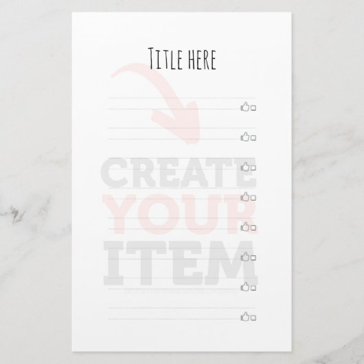 MAAK-JE-EIGEN DIY Aangepaste uploaden van jouw ont Briefpapier (Voorkant)