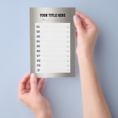 MAAK-JE-EIGEN DIY Aangepaste uploaden van jouw ont Flyer (Hand)