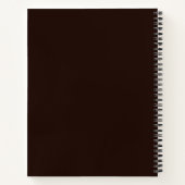 Maak Je Eigen Donkerbruine Giiede Filigraan Notitieboek (Achterkant)