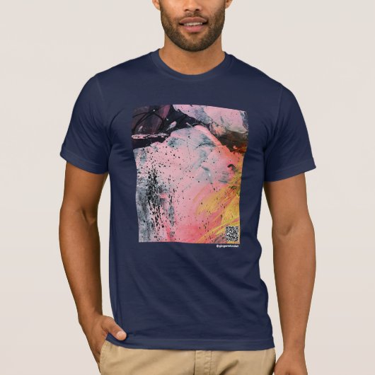 Maak je eigen donkere T-shirt met korte mouwen voo (Voorkant)
