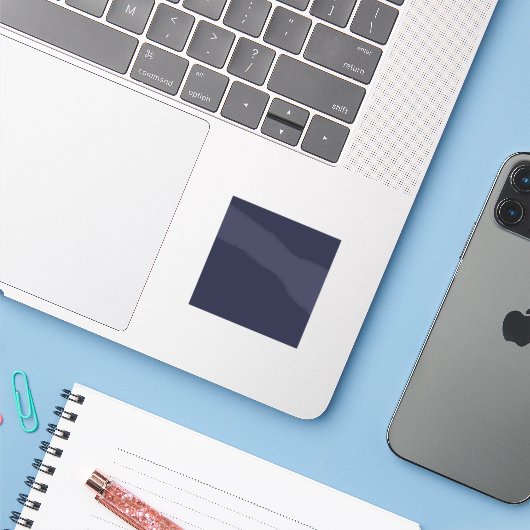 Maak je eigen donkergrijsblauw aanpasbaar sticker (Laptop met iPhone)