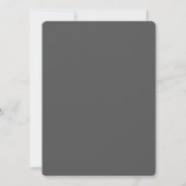 Maak je eigen donkergrijze aangepaste ontwerp aankondiging (Achterkant)