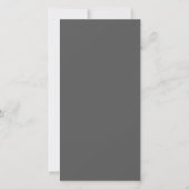 Maak je eigen donkergrijze aangepaste ontwerp aankondiging (Voorkant)