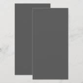 Maak je eigen donkergrijze aangepaste ontwerp aankondiging (Voorkant / Achterkant)