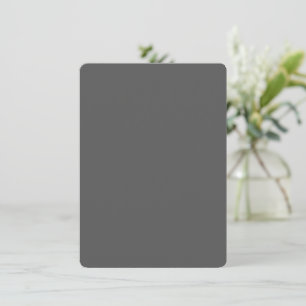 Maak je eigen donkergrijze aangepaste ontwerp aankondiging