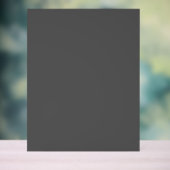 Maak je eigen donkergrijze aangepaste ontwerp acryl bord (Neutraal)