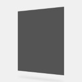 Maak je eigen donkergrijze aangepaste ontwerp acryl bord (Hoek)