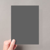 Maak je eigen donkergrijze aangepaste ontwerp acryl uitnodigingen (Insitu (Draagbaar))