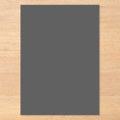 Maak je eigen donkergrijze aangepaste ontwerp acryl uitnodigingen (Voorkant)