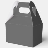 Maak je eigen donkergrijze aangepaste ontwerp bedankdoosjes (Voorkant)